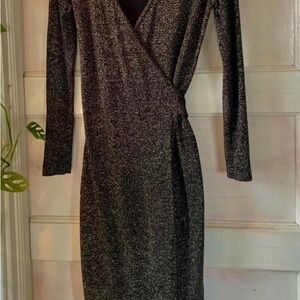 Elegant Black Wrap Dress